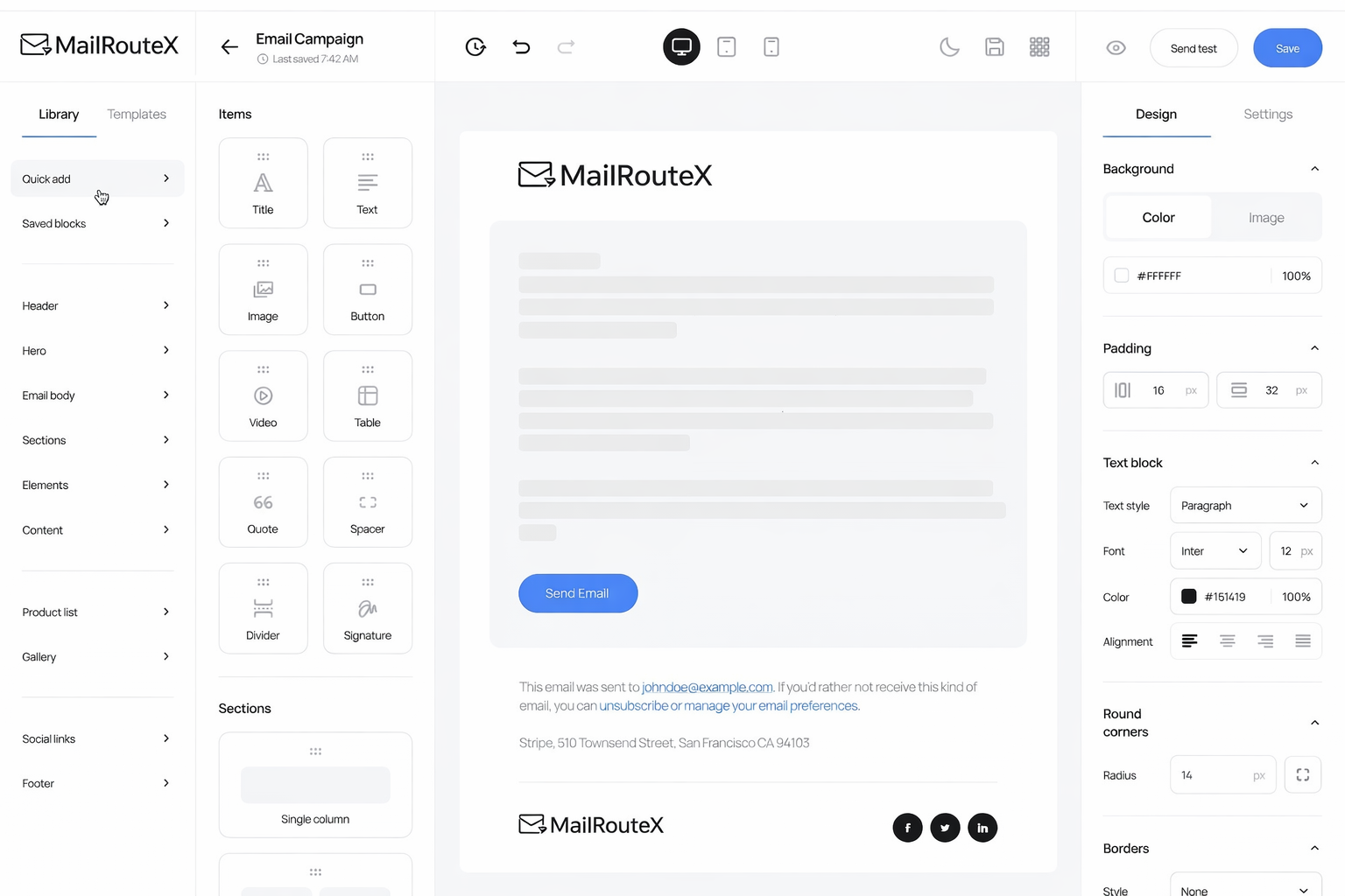 MailRouteX Automated Email Campaign